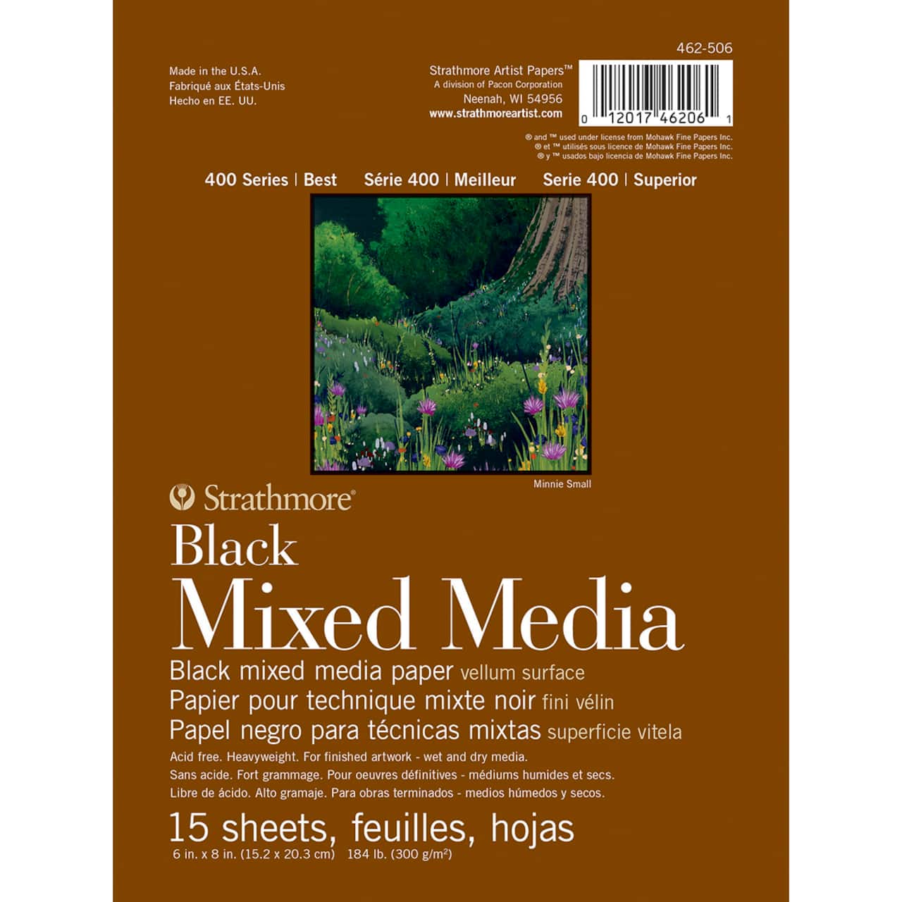 12 Pack: Strathmore® 400 Series Black Mixed Media Paper Pad